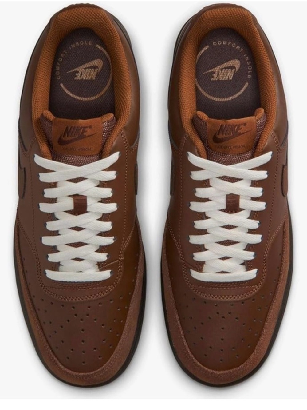 NEW - Nike Court Vision Low - Cocoa Brown/Black - Men’s 8 - Never worn No box
